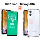 Kit Capa Capinha Transparente + Película Cerâmica para Samsung Galaxy A06