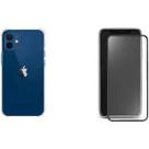 Kit Capa Capinha Transparente + Película de Cerâmica Fosca para Iphone 12