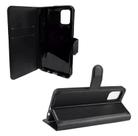 Kit Capa Carteira com Flip Preta + Película 3D De Vidro Samsung Galaxy A51
