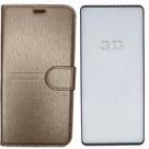 Kit Capa Carteira Compatível c/ Samsung A14 + Película 3D