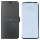 Kit Capa Carteira Compatível c/ Xiaomi Note 12 4G + Película 3D
