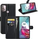 Kit Capa Carteira Motorola Moto G10 G30 Case Flip Preto + Película Privacidade Anti Spy 3D