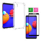 Kit Capa Case Capinha Anti Impacto + Película 3D Borda Protetora Samsung Galaxy A01 Core