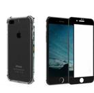 Kit Capa Case Capinha Anti Impacto + Película Preta 3D 5D 6D 9D Borda Protetora Iphone 7 Plus / iphone 8 Plus