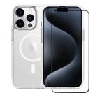 Kit Capa case capinha Anti-Slip Magsafe e Pelicula Coverage 5D Pro Preta para iPhone 15 Pro Max - Gshield