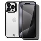 Kit Capa case capinha Gravity Preta e Pelicula Defender Pro Privacidade para iPhone 15 Pro Max - Gshield