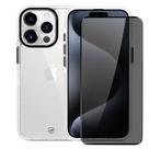 Kit Capa case capinha Urus Branca e Pelicula Defender Pro Privacidade para iPhone 15 Pro - Gshield Kit Capa case capinha Urus Branca e Pelicula Defender Pro Privacidade para iPhone 15 Pro - Gshield