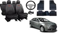 Kit Capa Cerato 2008 a 2013 + Tapete + Capa de Volante Conforto e Proteção Kit Capa Cerato 2008 a 2013 + Tapete + Capa de Volante Conforto e Proteção