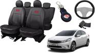 Kit Capa Cerato 2013 a 2019 + Chaveiro + Capa de Volante Elegância e Funcionalidade Kit Capa Cerato 2013 a 2019 + Chaveiro + Capa de Volante Elegância e Funcionalidade