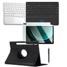 Kit Capa com Teclado + HydroGel + Caneta Touch Para Galaxy Tab S9 FE
