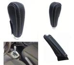 Kit Capa Couro Câmbio Dualogic e Alavanca Freio de Mão Fiat Palio Strada Adventure Idea