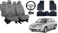 Kit capa couro Cerato 2003 a 2008 + tapete premium