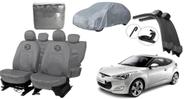 Kit Capa Couro Cinza + Capa de Cobrir + Brinde Top