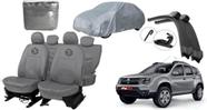 Kit capa couro cinza + proteção UV + limpador grátis Kit capa couro cinza + proteção UV + limpador grátis