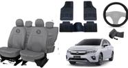 Kit capa couro City 19-24 + proteção + tapetes
