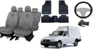 Kit capa couro com estilo Fiorino 96-07 + volante