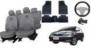 Kit capa couro Corolla 03-08 +tapete luxo e conforto