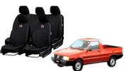 Kit capa couro Fiorino 1977-96 proteção sujeira líquidos rasgo