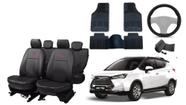 Kit capa couro Jac T50 2020 a 2024 + para-brisa