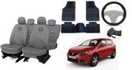 Kit capa couro Sandero 17-23 conforto e proteção