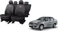 Kit capa couro Siena 02-07 proteção rasgo sujeira líquidos automotiva