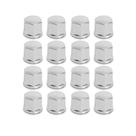 Kit Capa Cromado para Parafuso de Roda Sextavado 19 mm 16 Peças - SHEKPARTS