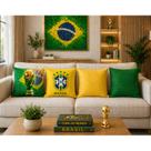 Kit Capa de Almofada Torcedor Apaixonado Decoração 45 x 45 4peças