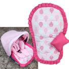 Kit Capa de Bebê Conforto + Capa de Carrinho + Apoio Anatômico + Jogo Protetor de Cinto + Capota Solar - Mãe e Filho Enxovais