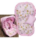 Kit Capa de Bebê Conforto + Capa de Carrinho + Apoio Anatômico + Jogo Protetor de Cinto + Capota Solar - Mãe e Filho Enxovais Kit Capa de Bebê Conforto + Capa de Carrinho + Apoio Anatômico + Jogo Protetor de Cinto + Capota Solar - Mãe e Filho Enxovais