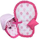 Kit Capa de Bebê Conforto + Capa de Carrinho + Jogo Protetor de Cinto + Capota Solar - Mãe e Filho Enxovais Kit Capa de Bebê Conforto + Capa de Carrinho + Jogo Protetor de Cinto + Capota Solar - Mãe e Filho Enxovais