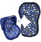 Kit Capa de Bebê Conforto + Capa de Carrinho + Jogo Protetor de Cinto + Capota Solar - Mãe e Filho Enxovais Kit Capa de Bebê Conforto + Capa de Carrinho + Jogo Protetor de Cinto + Capota Solar - Mãe e Filho Enxovais