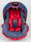 Kit capa de bebê conforto e redutor - poá marinho c vermelho