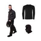 Kit capa de chuva PVC Pioneira + segunda pele + balaclava (6G)