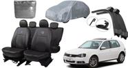 Kit Capa de Couro Golf 06-13 + Conjunto de Capa de Cobrir + Limpador