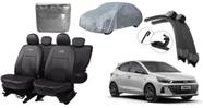 Kit Capa de Couro HB 18-24 + Limpador de Parabrisa + Capa de Cobrir para Carro Kit Capa de Couro HB 18-24 + Limpador de Parabrisa + Capa de Cobrir para Carro