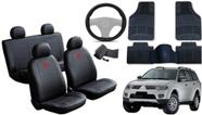 Kit Capa de Couro Pajero 2008 a 2016 com Tapete Premium e Volante