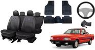 Kit Capa de Couro + Tapete + Capa de Volante para Pampa 82-97 de Qualidade Kit Capa de Couro + Tapete + Capa de Volante para Pampa 82-97 de Qualidade