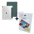 Kit Capa de iPad Air 4/ 5 Geração 10.9" + Película Fosca Paperlike Sensaçao de Papel - Smart Case Protetora c Espaço para Caneta Stylus Pen