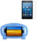 Kit Capa de Silicone Infantil + Película de Vidro 3D compátivel com Fire 7