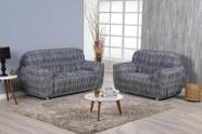 Kit Capa De Sofá Estampada 2 E 3 Lugares Malha Gel Zebra