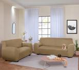 Kit Capa de Sofa Renove 2 e 3 Lugares bege