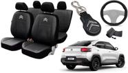 Kit Capa do Citroen Basalt 2024 a 2025 + Chaveiro e Capa de Volante com Acabamento Perfeito