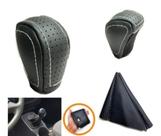 Kit Capa em Couro Manopla do câmbio Manual e Coifa Da Alavanca Hyundai Hr Tci Longo