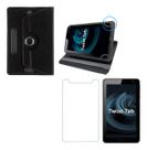 Kit Capa Giratoria tablet Positivo Twist Tab Tela 7 e Pelicula