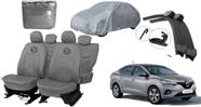 Kit Capa Logan 17-23 Luxo + Capa Cobrir + Parabrisa