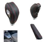 Kit Capa manopla câmbio automático powershift e freio Ford Ka Ecosport New fiesta