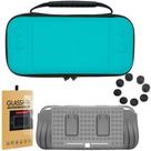 Kit Capa Nintendo Switch Lite+ Tpu+ Pelicula Vidro+ 4 Grips Kit Capa Nintendo Switch Lite+ Tpu+ Pelicula Vidro+ 4 Grips