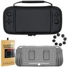 Kit Capa Nintendo Switch Lite+ Tpu+ Pelicula Vidro+ 4 Grips