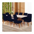 Kit Capa Para Cadeira 8 Unidades Tecido Malha