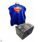 Kit Capa Para Corte Infantil Super Heróis + Assento de Elevação Kit Capa Para Corte Infantil Super Heróis + Assento de Elevação